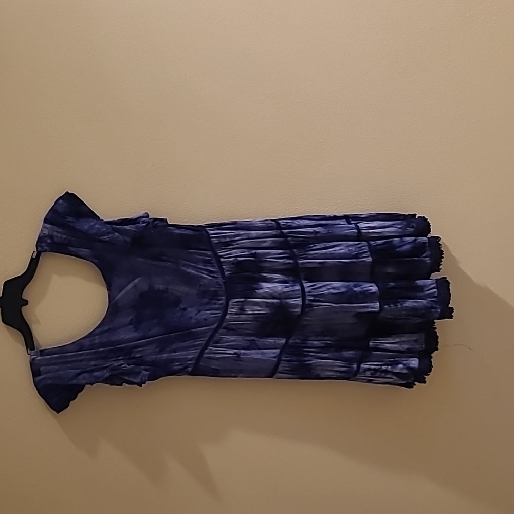 Blue Tie Dye Dress